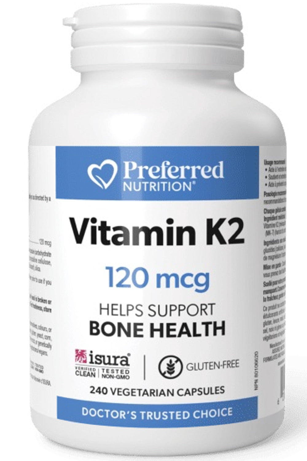 PREFERRED NUTRITION Vitamin K2 (120 mcg - 240 vcaps)