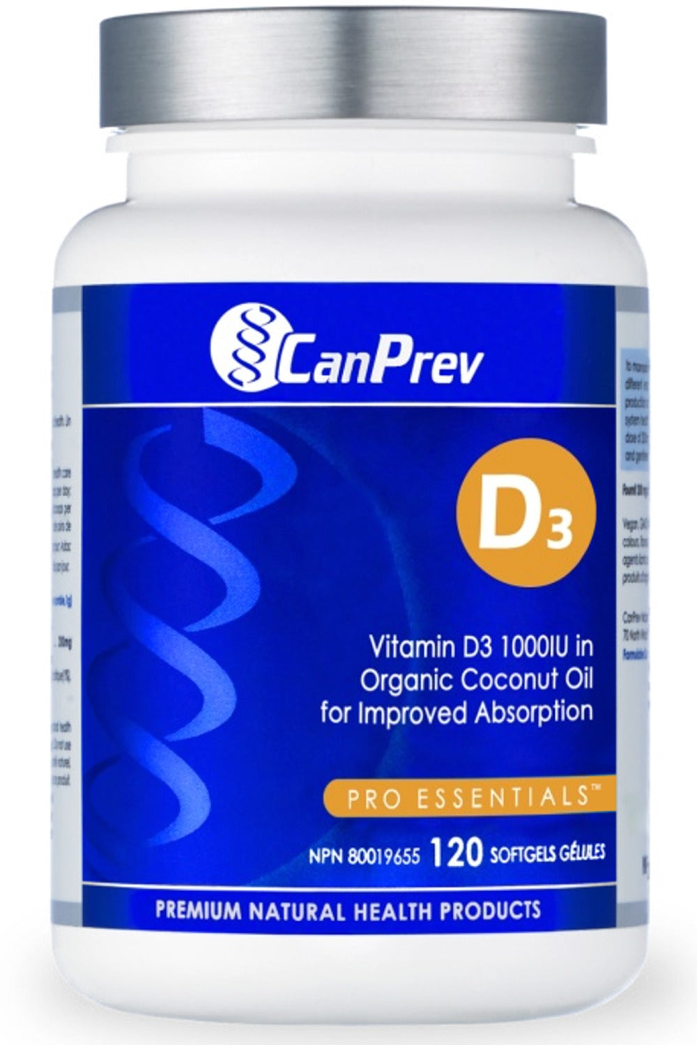 CANPREV D3 (Organic Coconut Oil - 120 sgels)