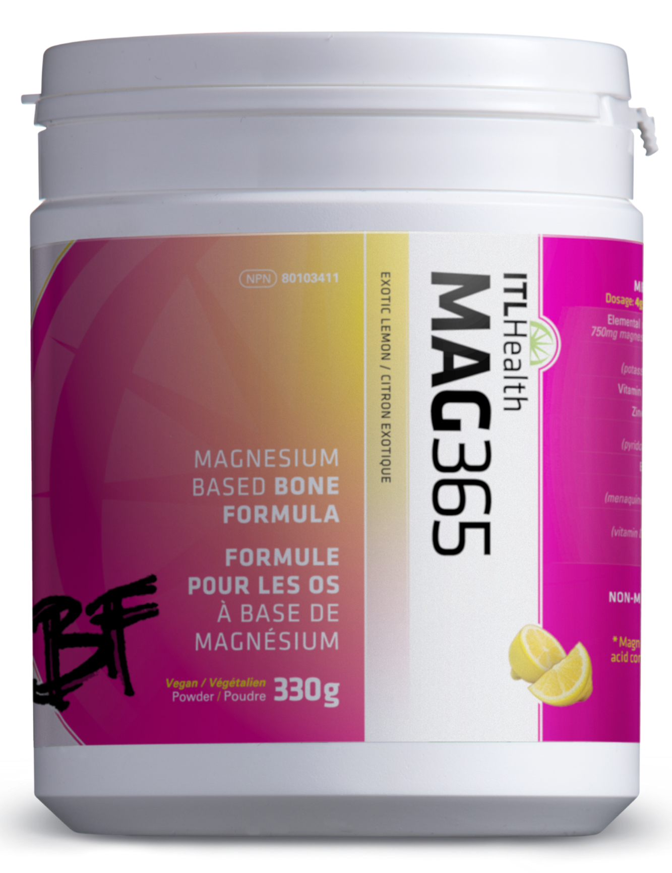 ITL HEALTH MAG365 Bone Formula (Exotic Lemon)
