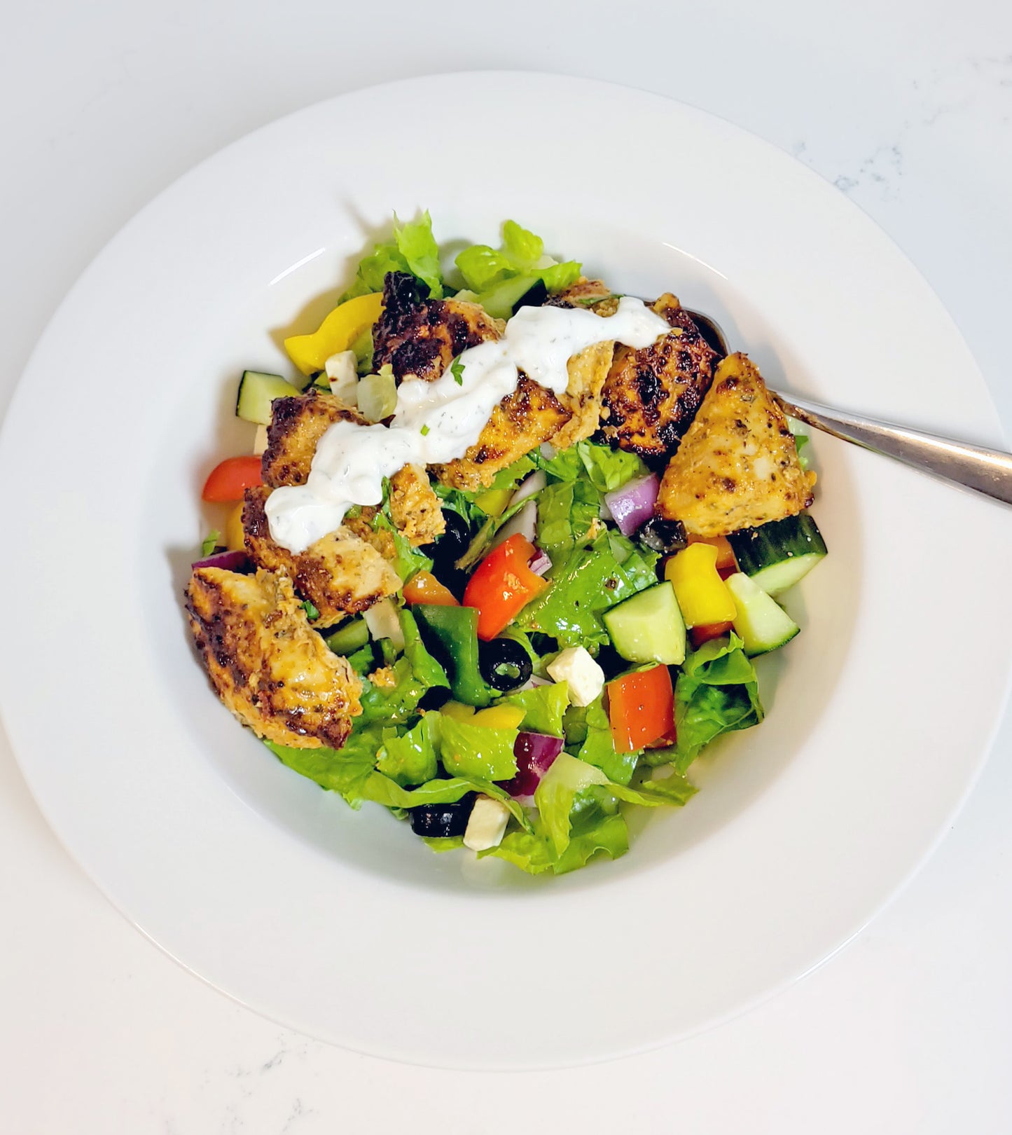 Meal - Chicken Souvlaki Greek Salad