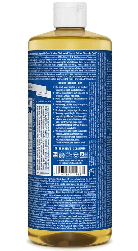 DR BRONNER'S Pure Castile Soap (Peppermint - 946 ml)