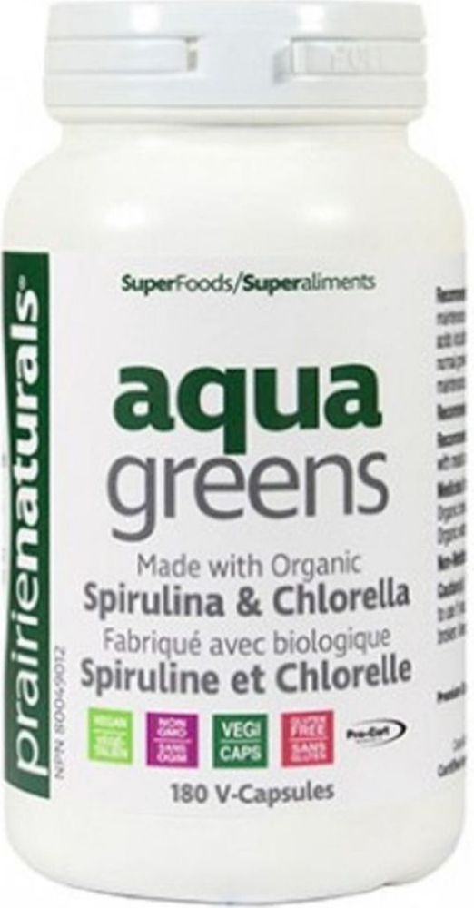PRAIRIE NATURALS Aqua Greens (180 veg caps)