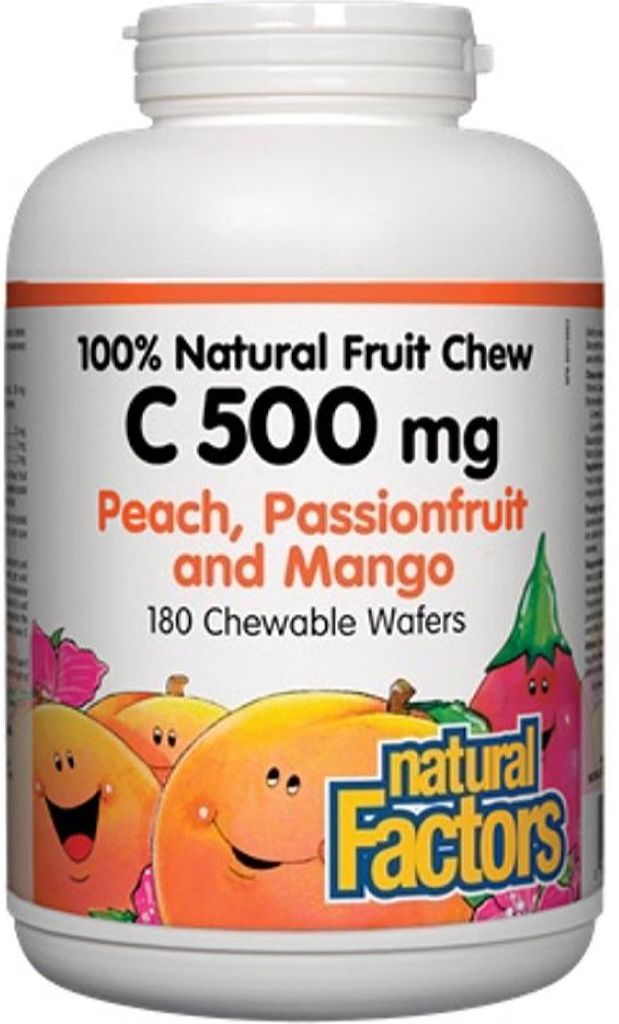 NATURAL FACTORS Vitamin C Peach (500 mg - 180 chews)