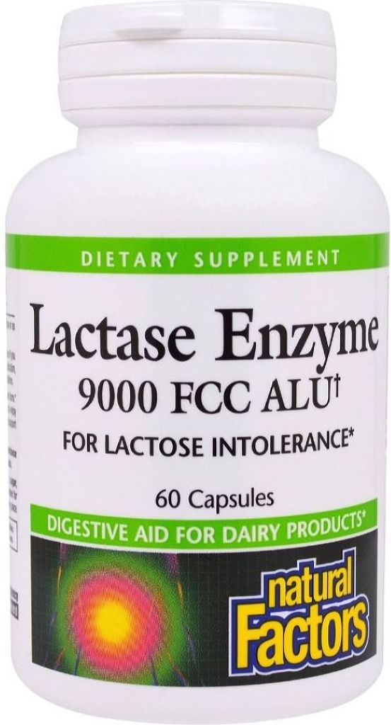 NATURAL FACTORS Lactase Enzyme (60 caps)
