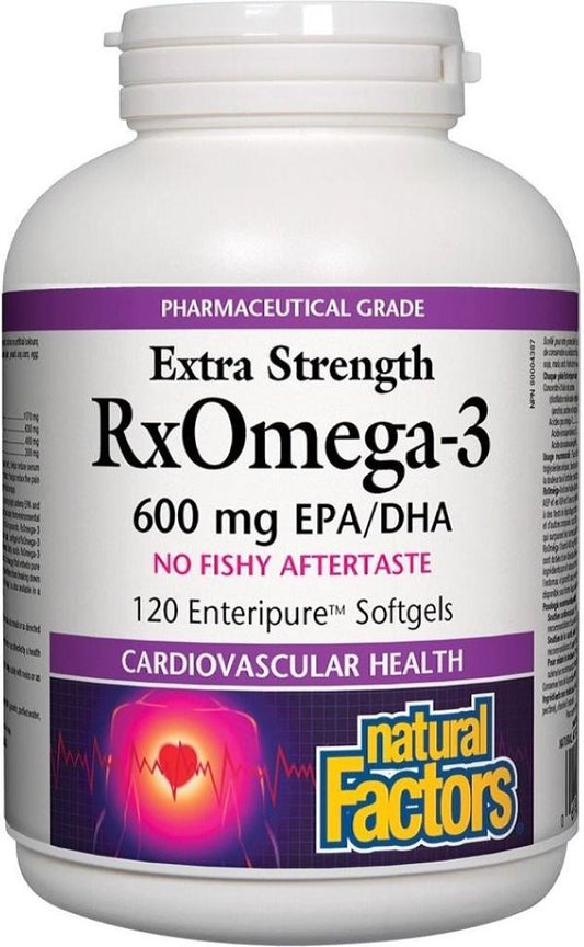 NATURAL FACTORS RxOmega-3 (600 mg - 120 sgels)