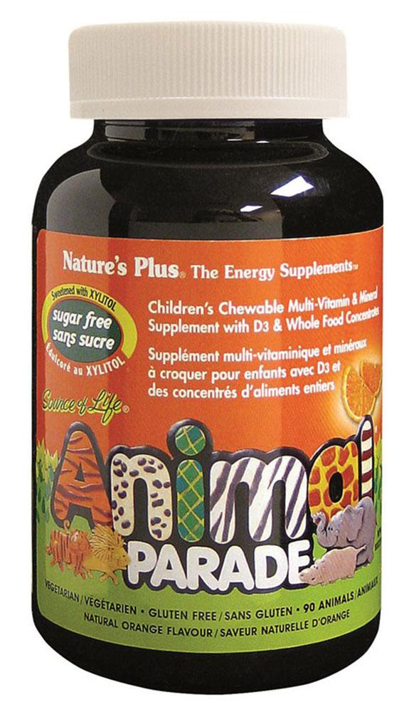 NATURES PLUS Animal Parade Children’s Multivitamin SF (Orange - 90 chews)