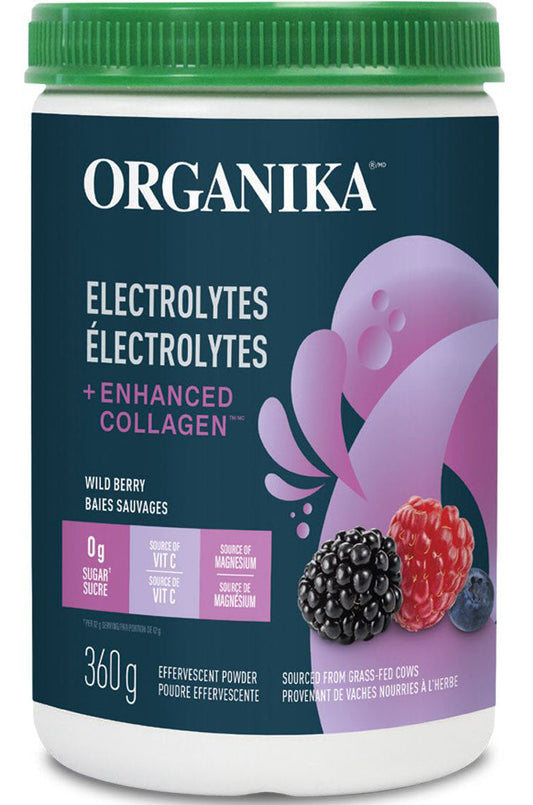 ORGANIKA Electrolytes + Enhanced Collagen (Wild Berry - 360 gr)