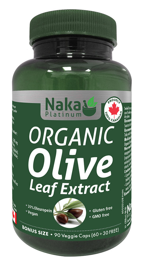 NAKA Platinum Organic Olive Leaf Extract (90 veg caps)