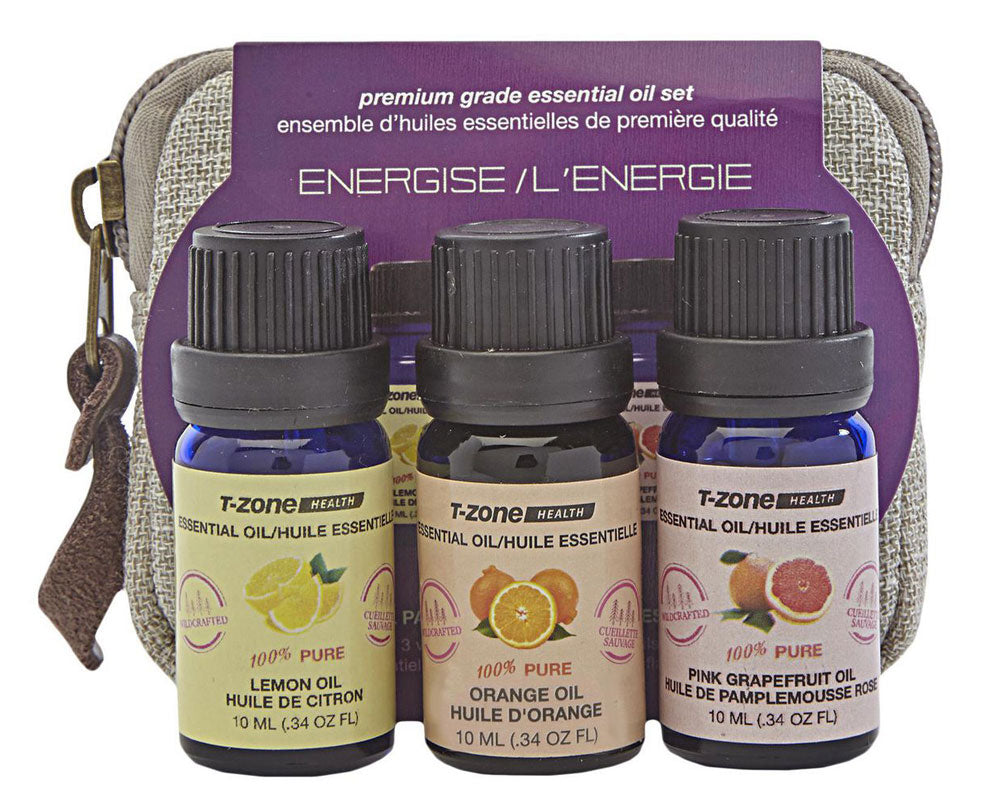T-ZONE Health Energise Essential Oils (3 x 10 ml)