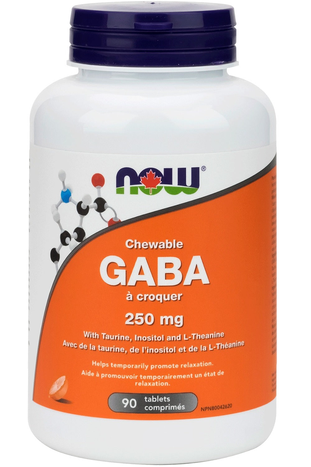 NOW GABA (250 mg -  90 ChewableTablets)