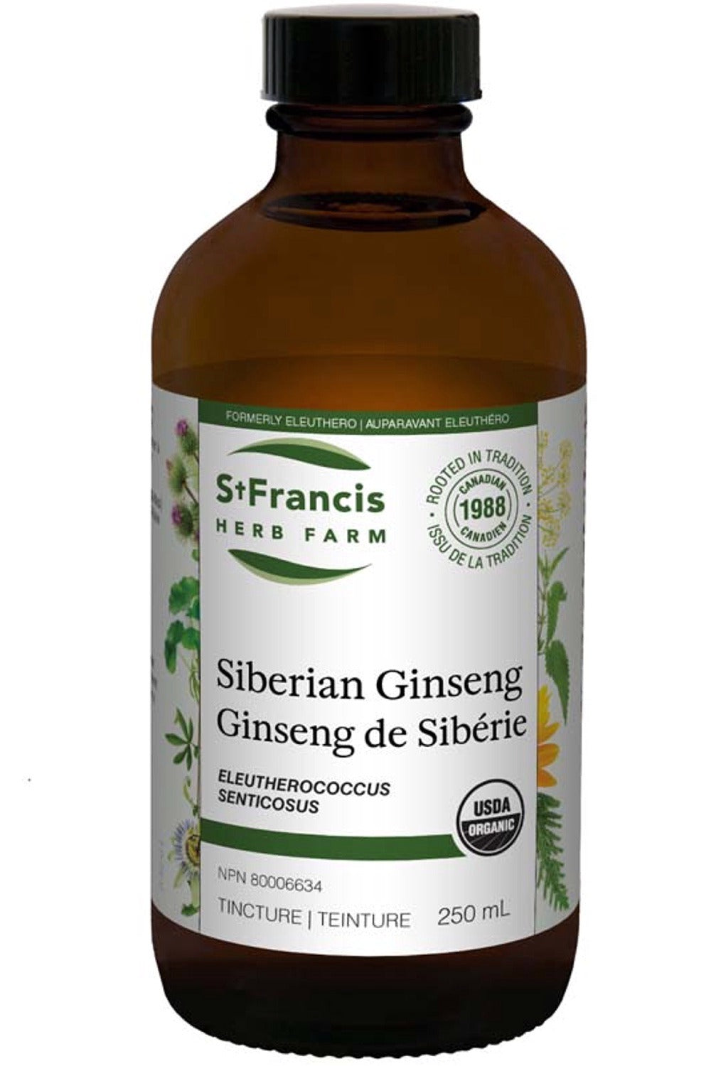 ST FRANCIS HERB FARM Siberian Ginseng (Eleuthero - 250 ml)