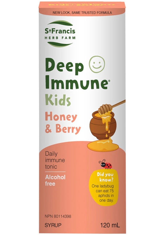 ST FRANCIS HERB FARM Deep Immune Syrup Kids (Honey & Berry - 120 ml)