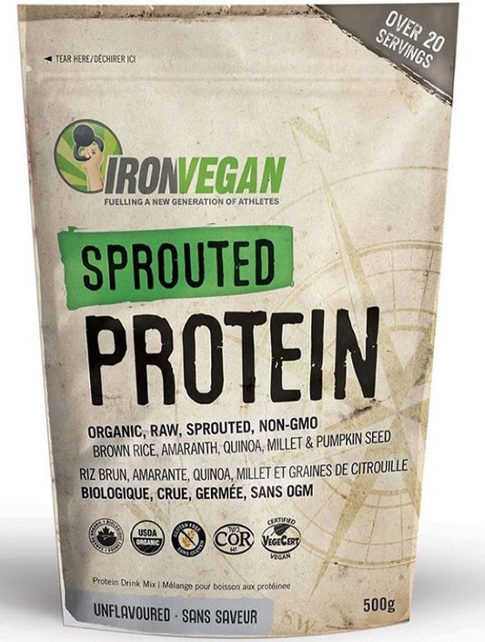 IRON VEGAN Sprouted Protein (Unflavoured - 500g)