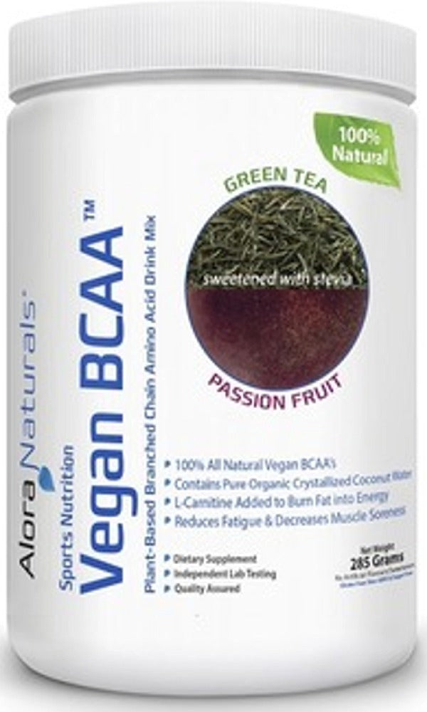 ALORA NATURALS Vegan BCAA (Green Tea Passion Fruit - 285 gr)