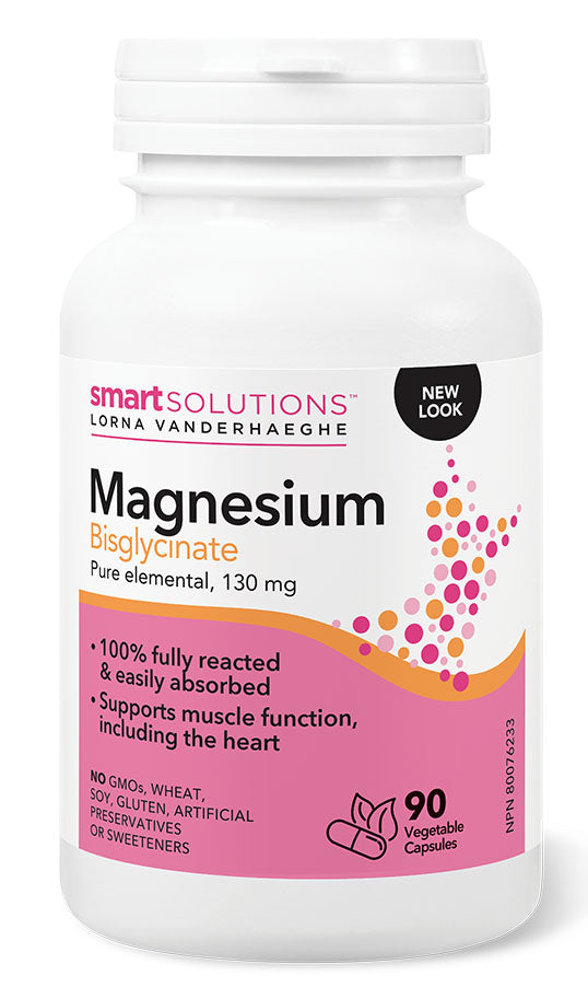 SMART SOLUTIONS Magnesium Bisglycinate (130 mg - 90 veg caps)