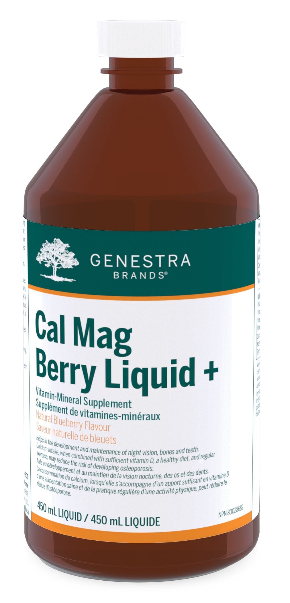 GENESTRA Cal Mag Berry Liquid (Natural Blueberry - 450 ml)